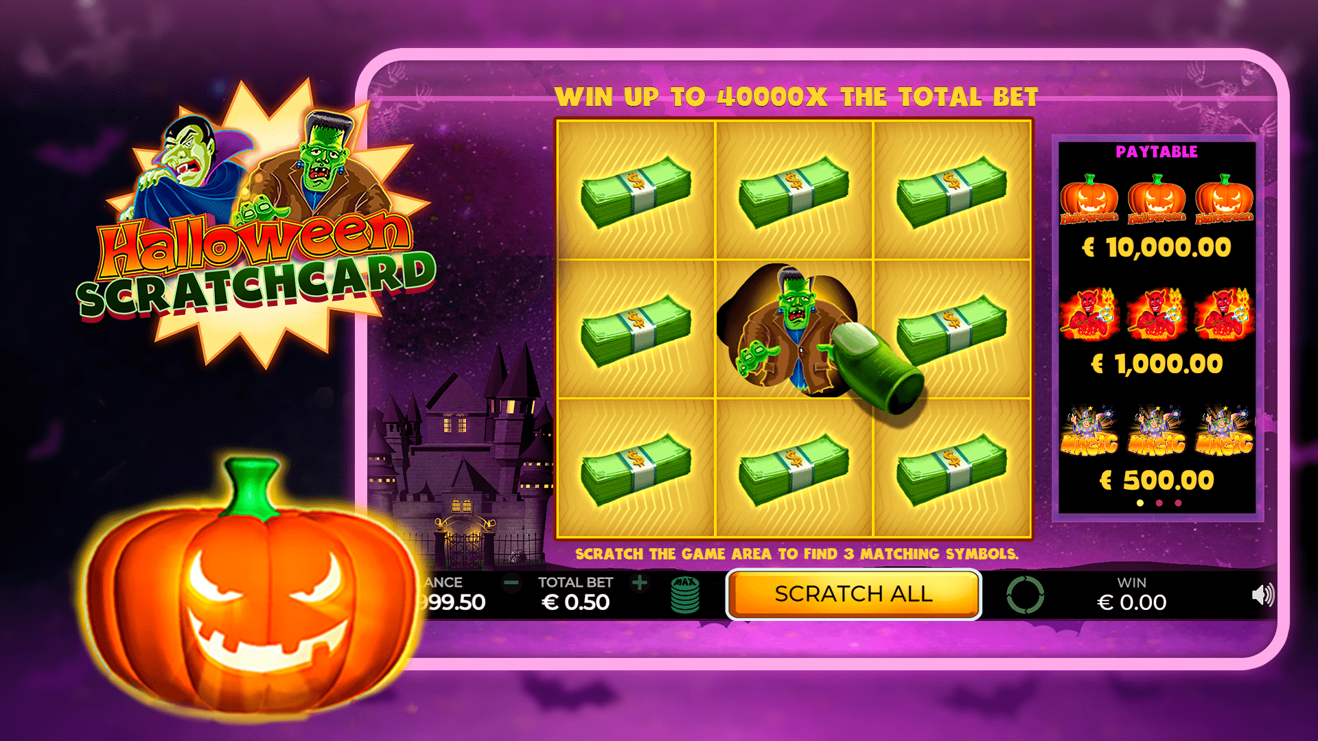 Halloween Day - Scratch Card - CasinoWebScripts