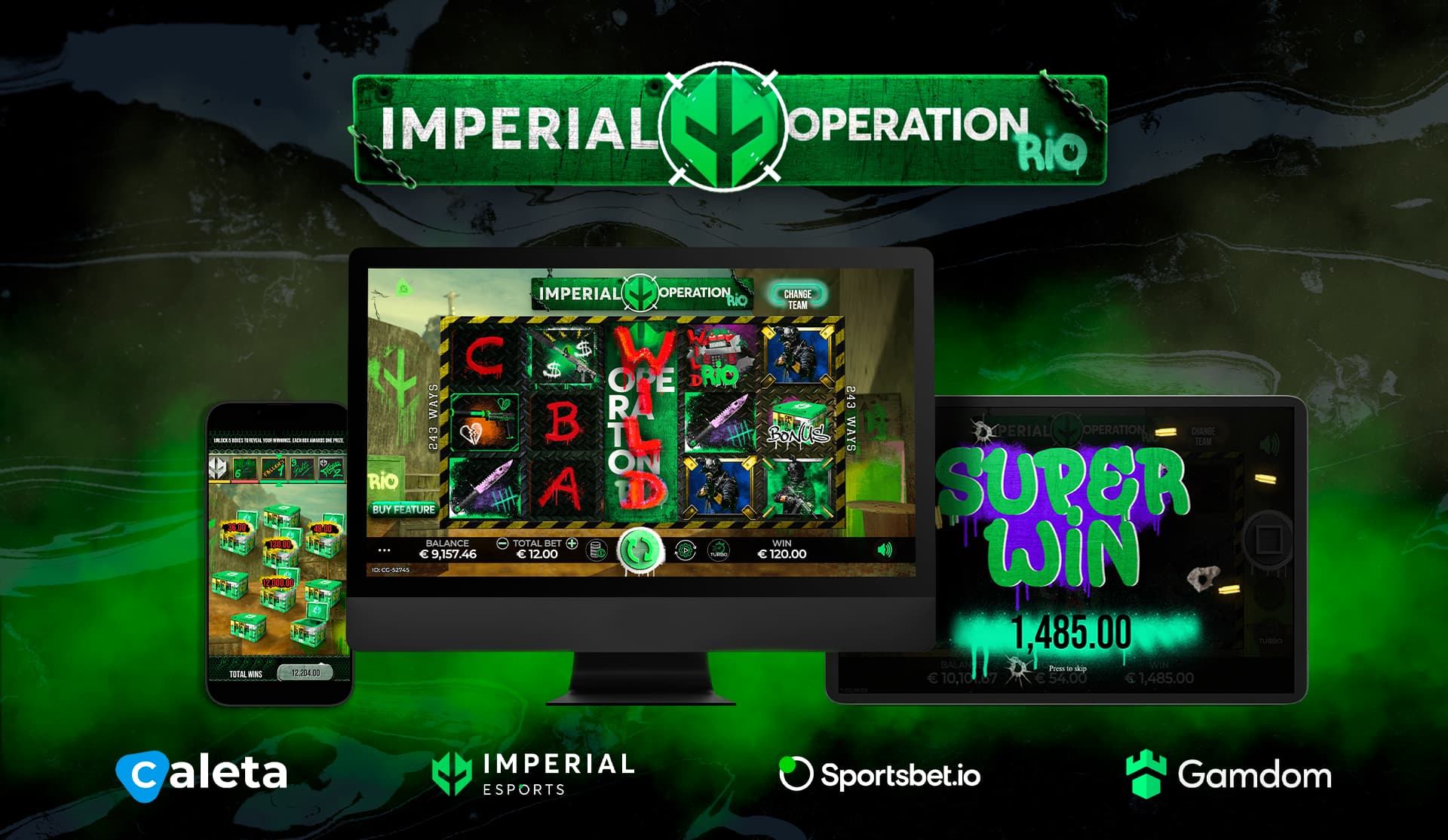 Caleta Gaming partners with Imperial Sportsbet.io to release the slot Imperial Operation Rio